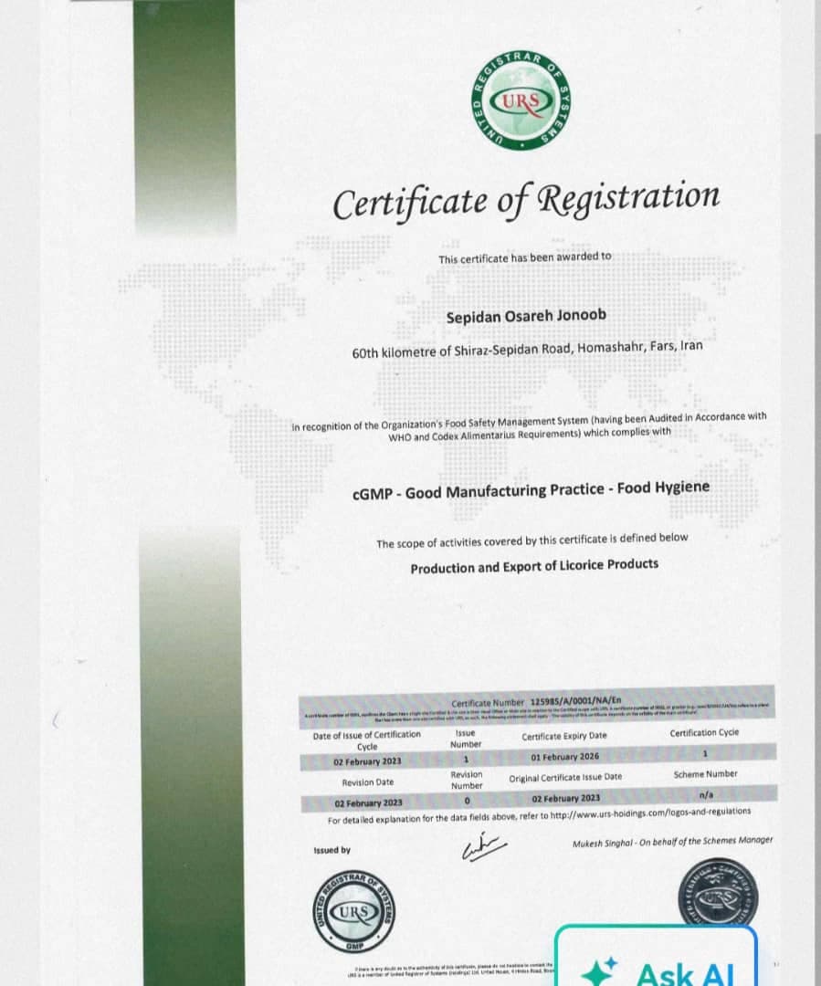 Iso9001, HACCP
